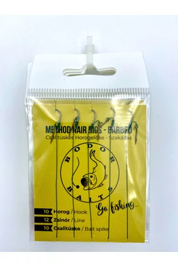 Előkötött csalitüskés horogelőke szakállas horoggal