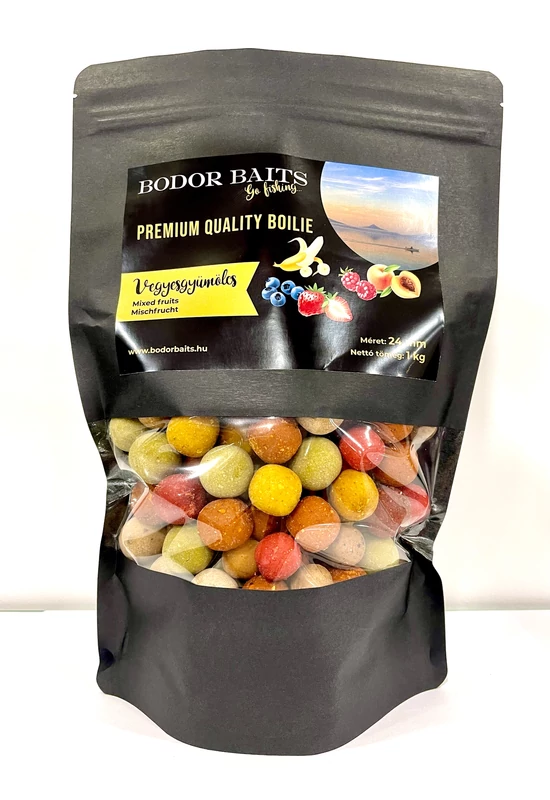 Premium Quality Boilie Vegyes Gyümölcsös 24 mm 1 kg